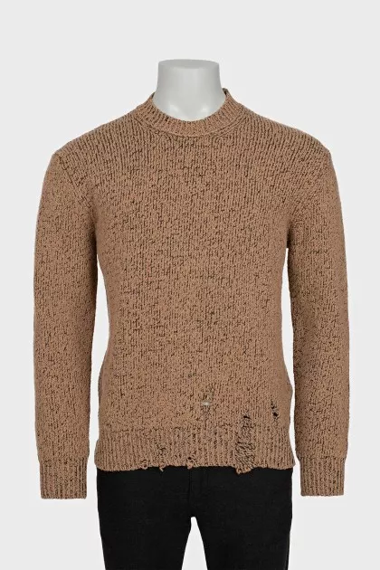 Men's knitted sweater with tag