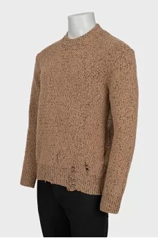 Men's knitted sweater with tag