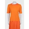 Orange suit with a long T-shirt