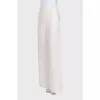 Beige wide-leg trousers