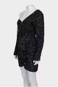 Off-the-shoulder cocktail dress