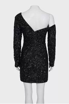 Off-the-shoulder cocktail dress