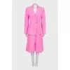Pink suit with culottes