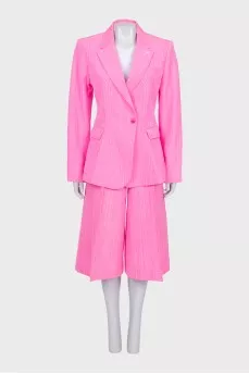 Pink suit with culottes