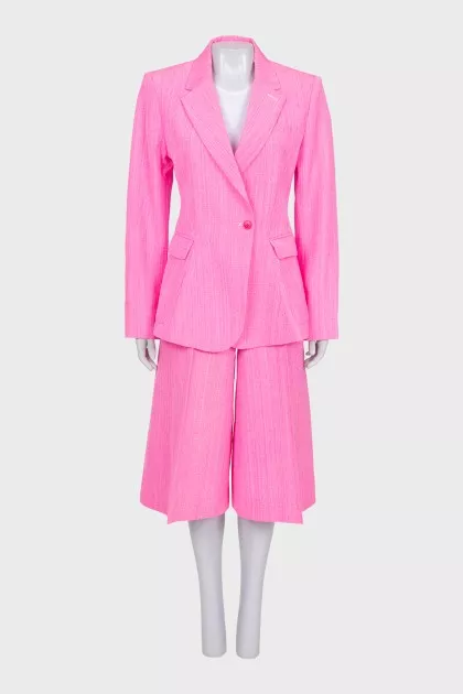 Pink suit with culottes