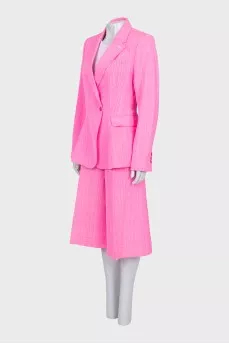 Pink suit with culottes