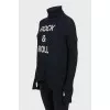 Wool sweater with contrast embroidery