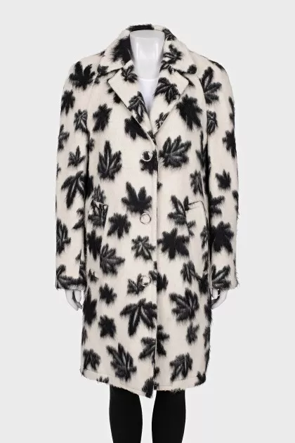 Long-haired wool coat
