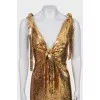 Gold sequin dress
