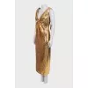 Gold sequin dress