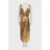 Gold sequin dress