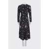 Silk dress with floral print