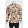 Men's plaid shirt with tag