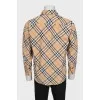 Men's plaid shirt with tag