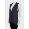 Striped wool vest