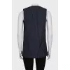 Striped wool vest