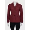 Red silk jacket