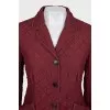 Red silk jacket