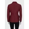 Red silk jacket