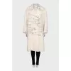 Long-pile striped coat