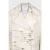 Long-pile striped coat