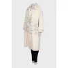 Long-pile striped coat