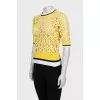 Openwork straight cut top