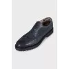 Men's blue lace-up brogues