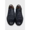 Men's blue lace-up brogues