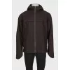 Men's brown straight-cut jacket