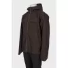 Men's brown straight-cut jacket