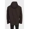 Men's brown straight-cut jacket
