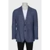 Men's straight button-down jacket