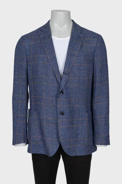 Men's straight button-down jacket