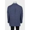 Men's straight button-down jacket
