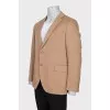 Men's camel wool jacket