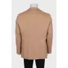 Men's camel wool jacket