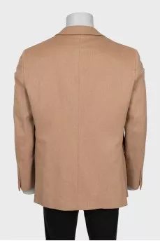 Men's camel wool jacket