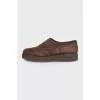 Brown suede brogues