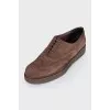 Brown suede brogues