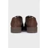 Brown suede brogues