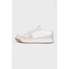 Lace-up sneakers made of leather and suede