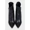 Wedge-heeled ankle boots