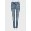 Tapered jeans with signature hardware