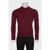 Men's red wool pullover