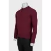 Men's red wool pullover
