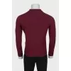Men's red wool pullover