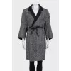 Reversible coat with belt