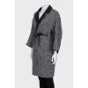 Reversible coat with belt