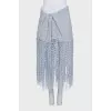Blue skirt with decorative details